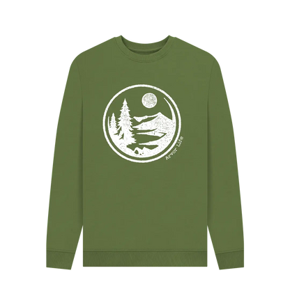 Khaki Printed Sweater