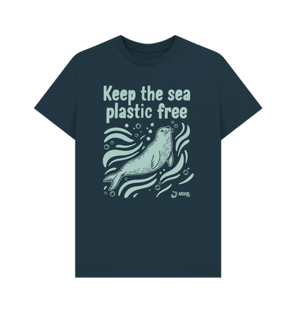 Denim Blue Printed T-shirt Front