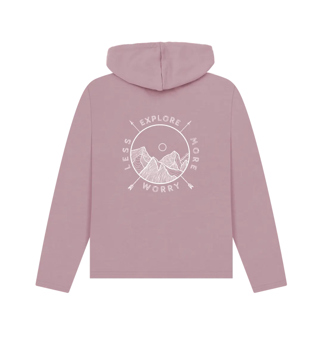 Mauve Printed Hoody