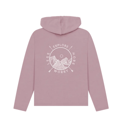 Mauve Printed Hoody