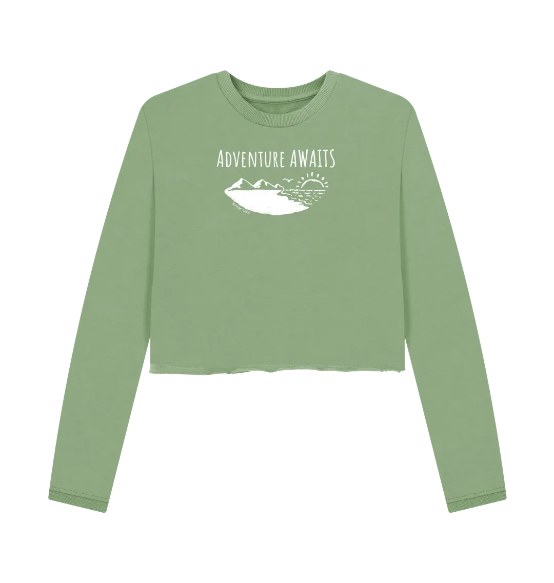 Sage Printed Boxy Jumpers