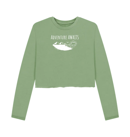 Sage Printed Boxy Jumpers