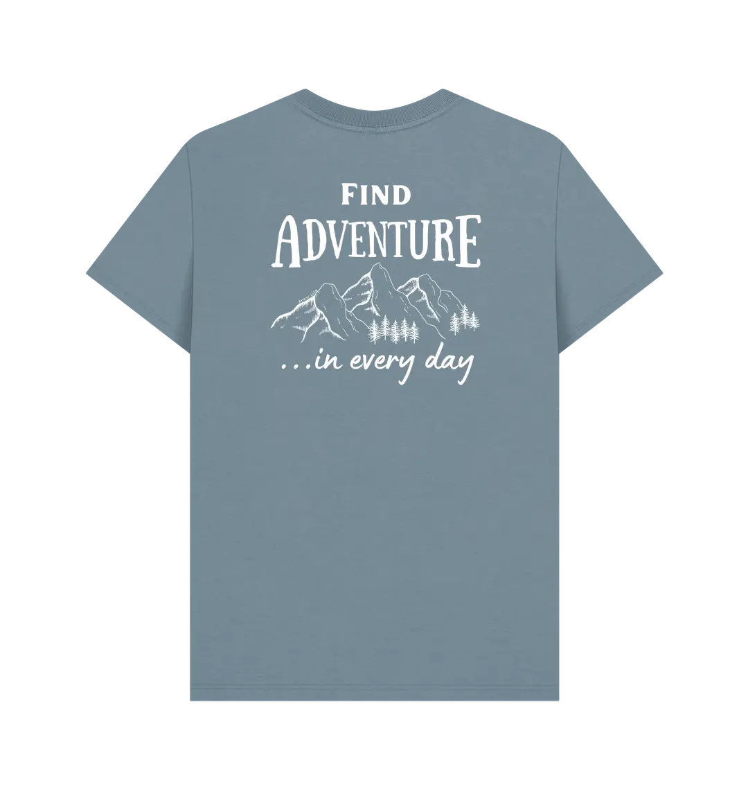 Stone Blue Printed T-shirt