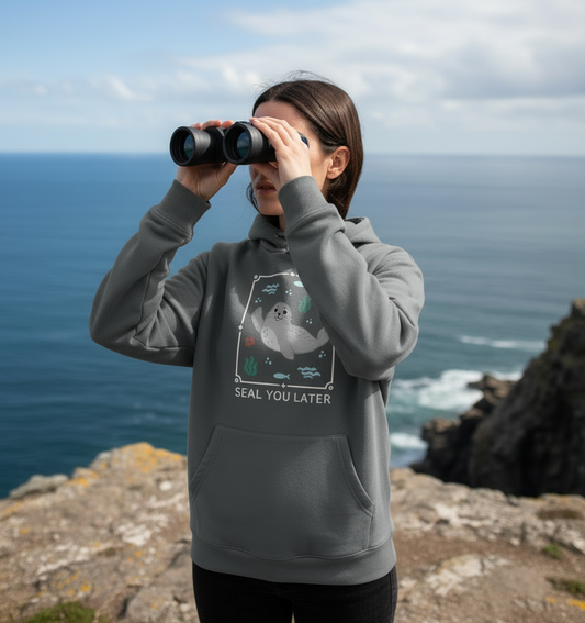 Slate Grey Printed Hoody Front