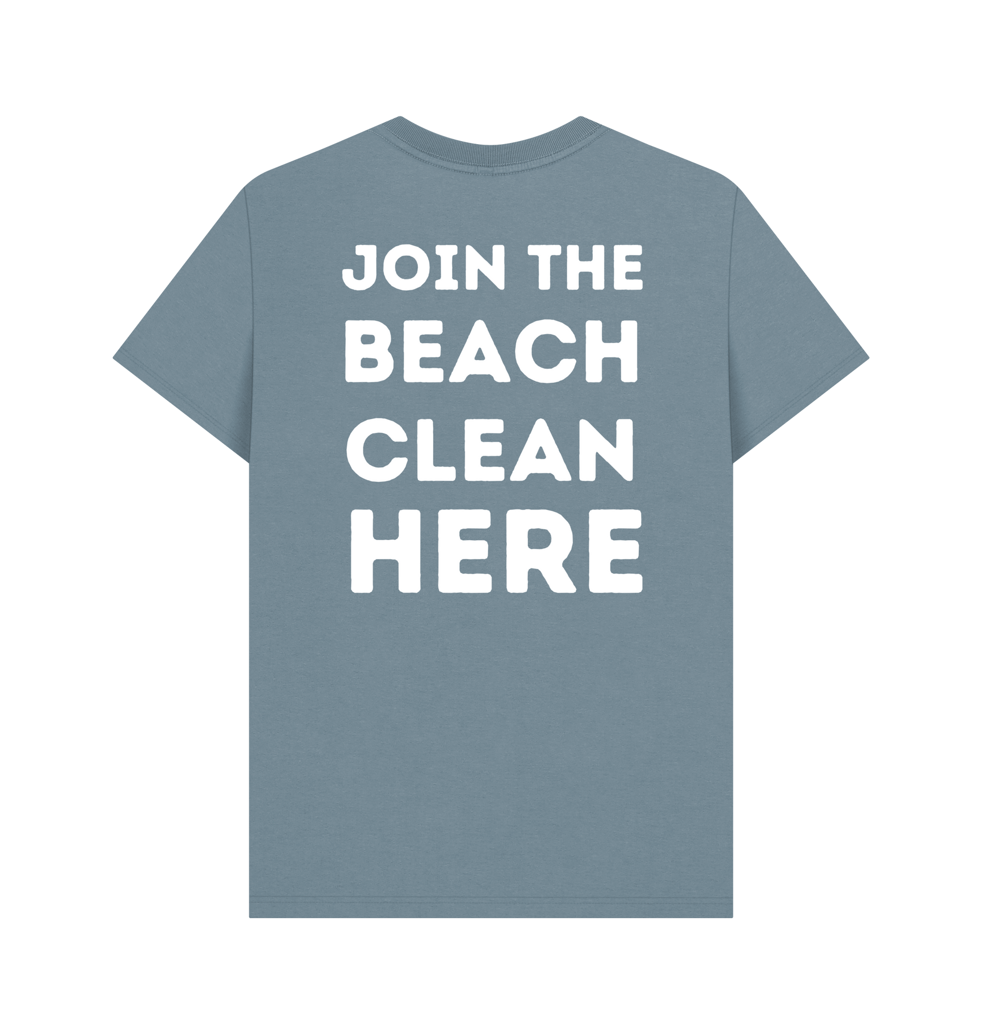 Stone Blue Printed T-shirt Back