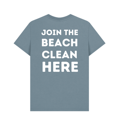 Stone Blue Printed T-shirt Back