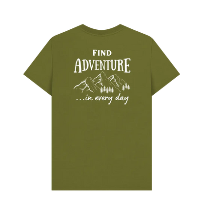 Moss Green Printed T-shirt