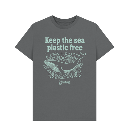 Slate Grey Printed T-shirt Front