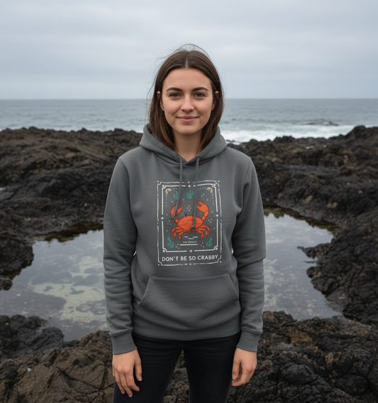 Slate Grey Printed Hoody Front