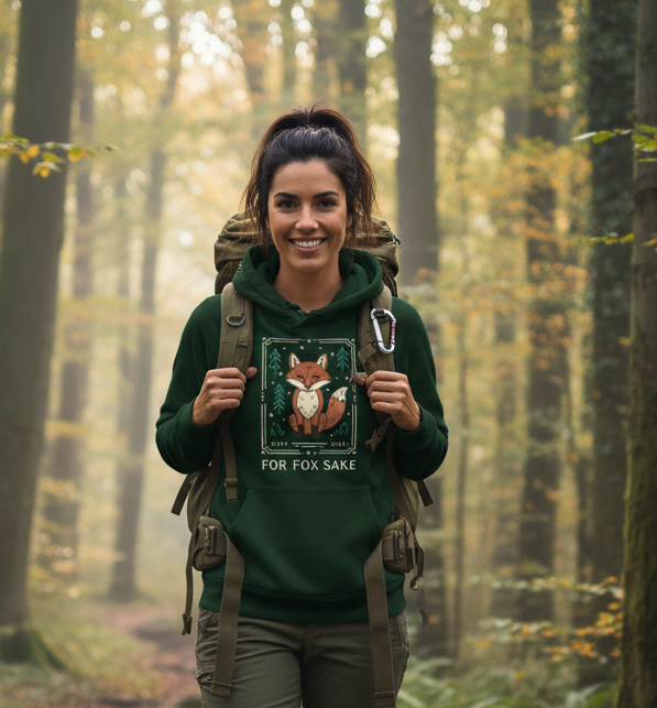 Evergreen Printed Hoody Front