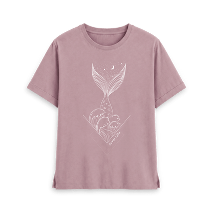 Mauve Printed T-shirt Front