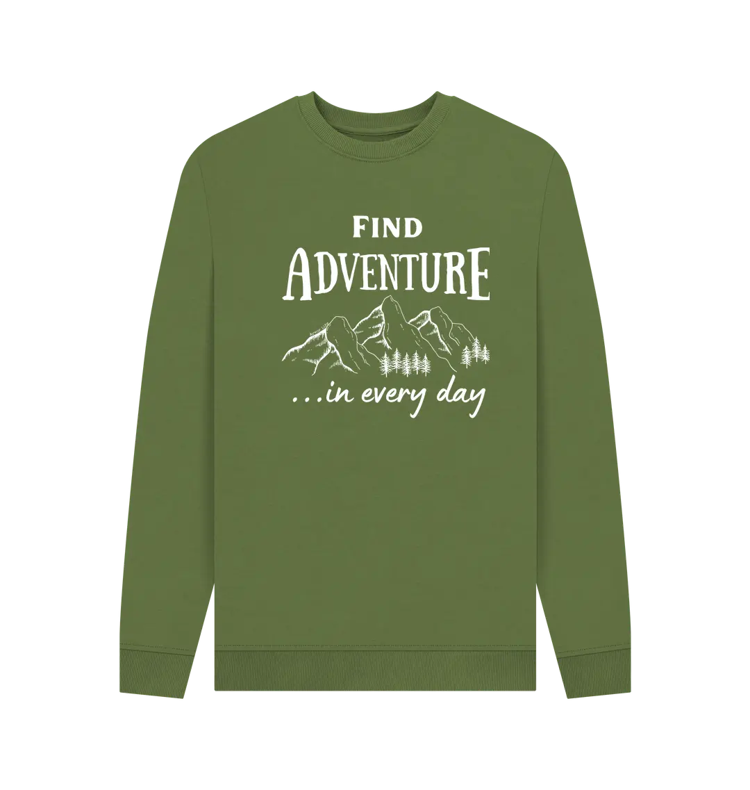 Khaki Printed Sweater