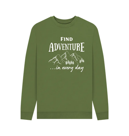 Khaki Printed Sweater