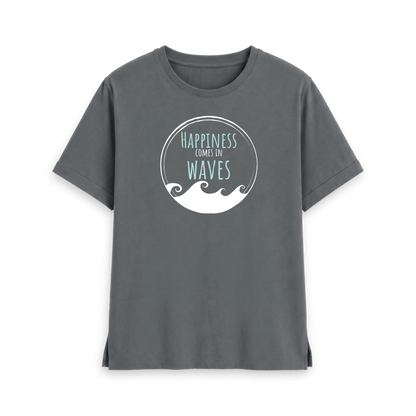 Slate Grey Printed T-shirt Front