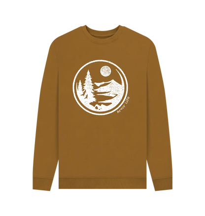 Brown Printed Sweater