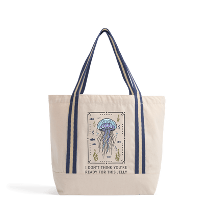 Natural/French Navy Bag Front