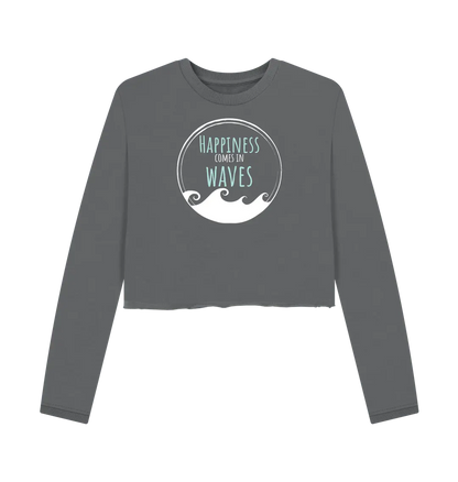 Slate Grey Printed Boxy Jumpers