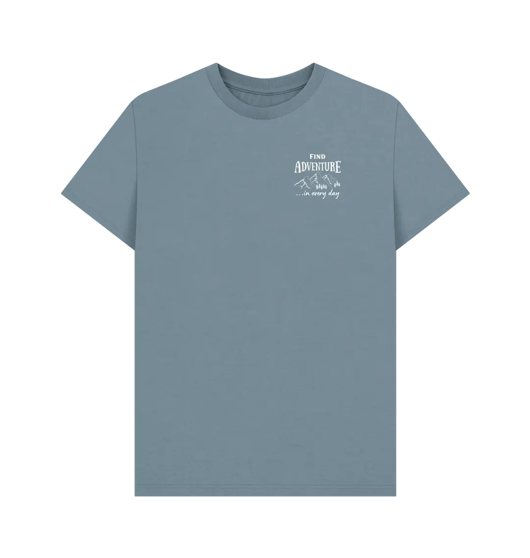 Stone Blue Printed T-shirt