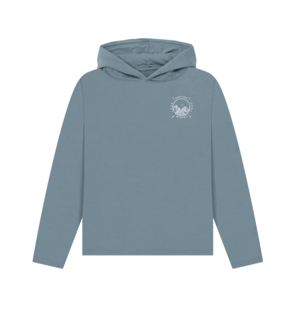 Stone Blue Printed Hoody
