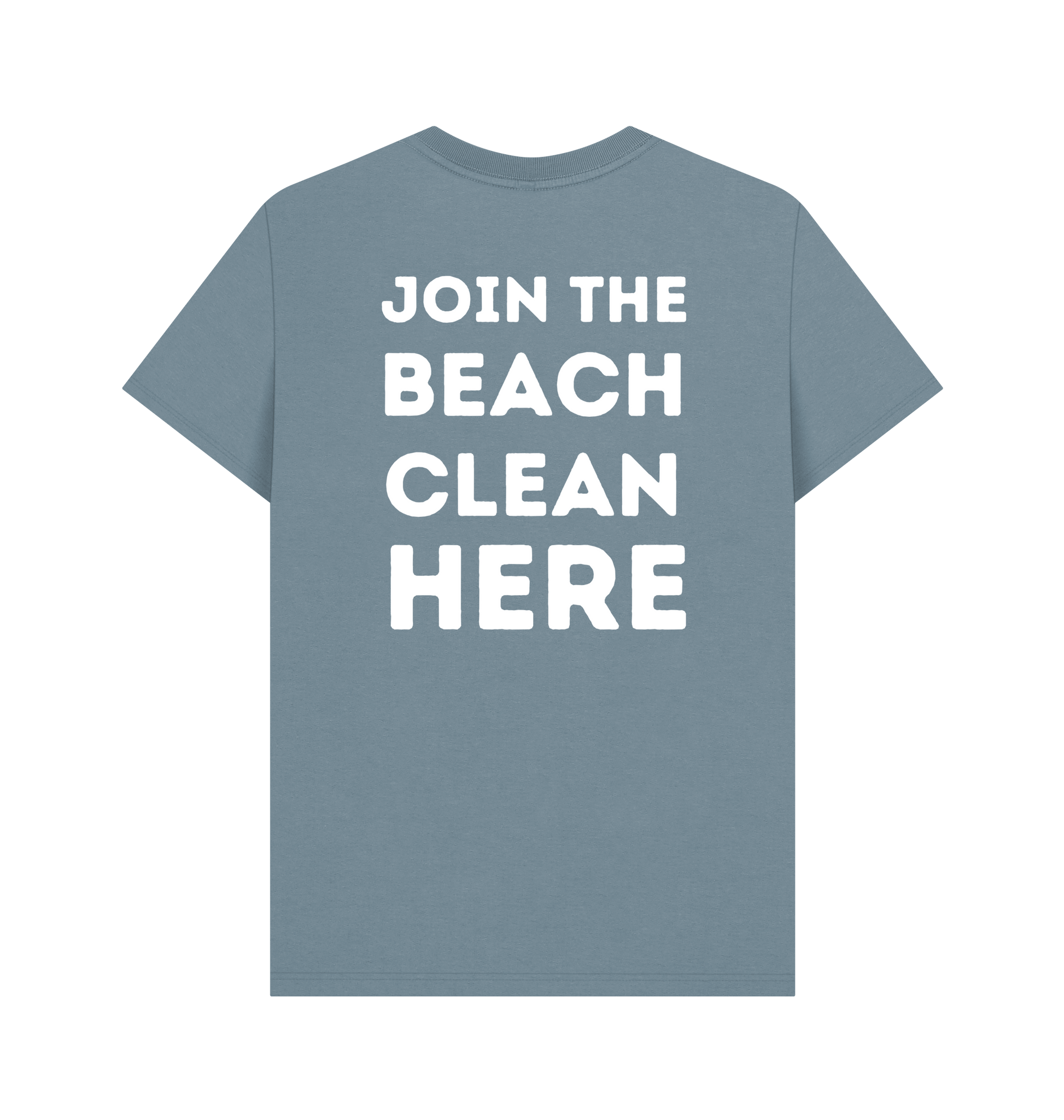 Stone Blue Printed T-shirt Back