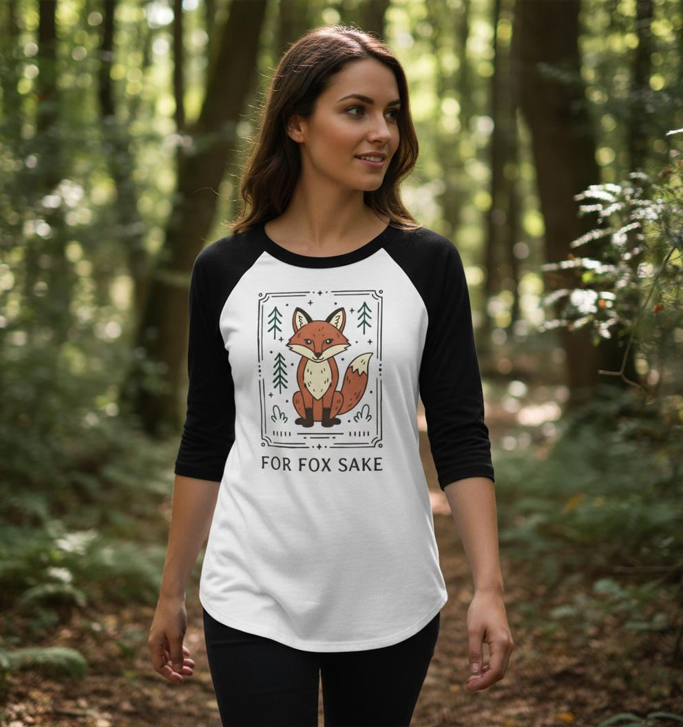 Black-White Printed Baseball T-shirt Front