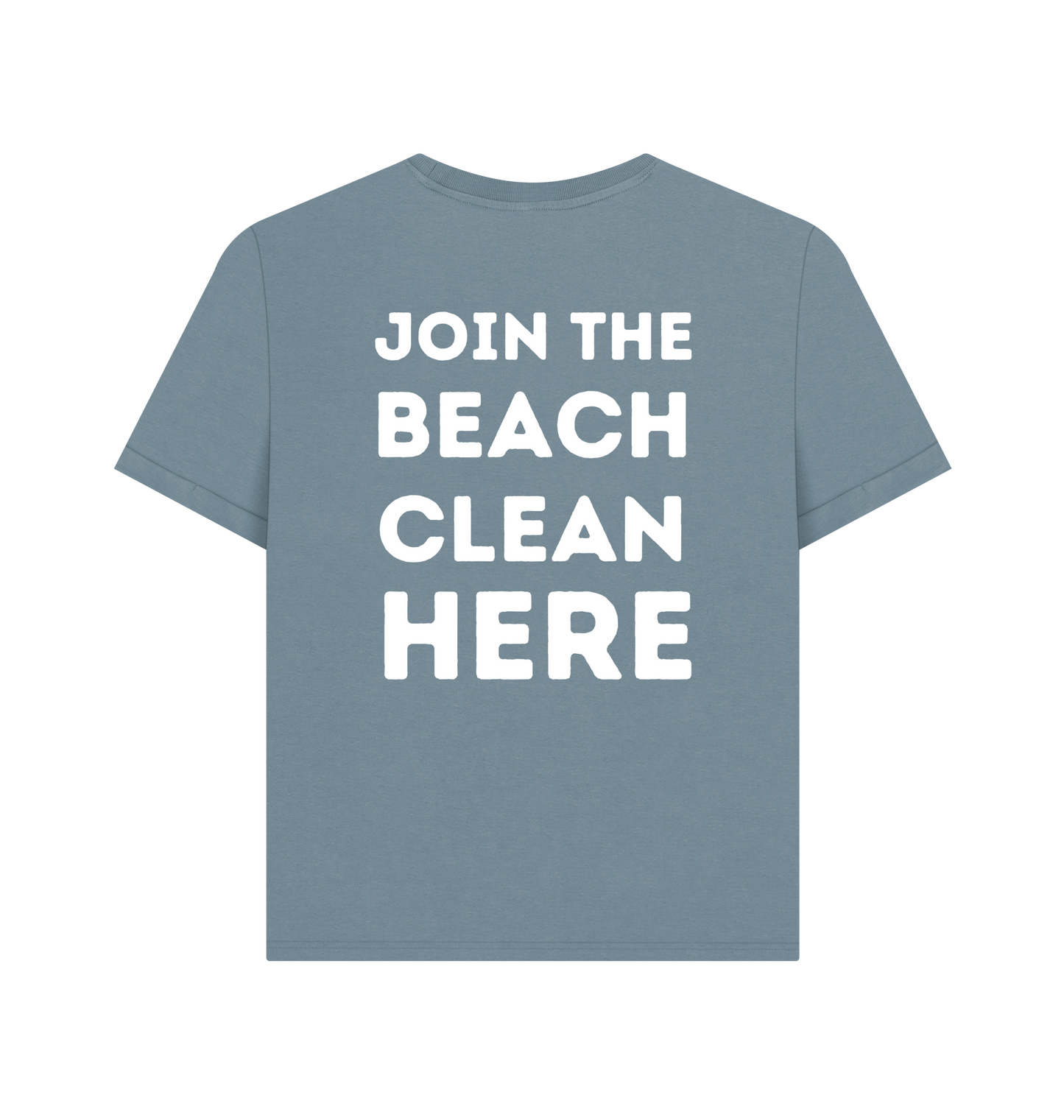 Stone Blue Printed T-shirt Back