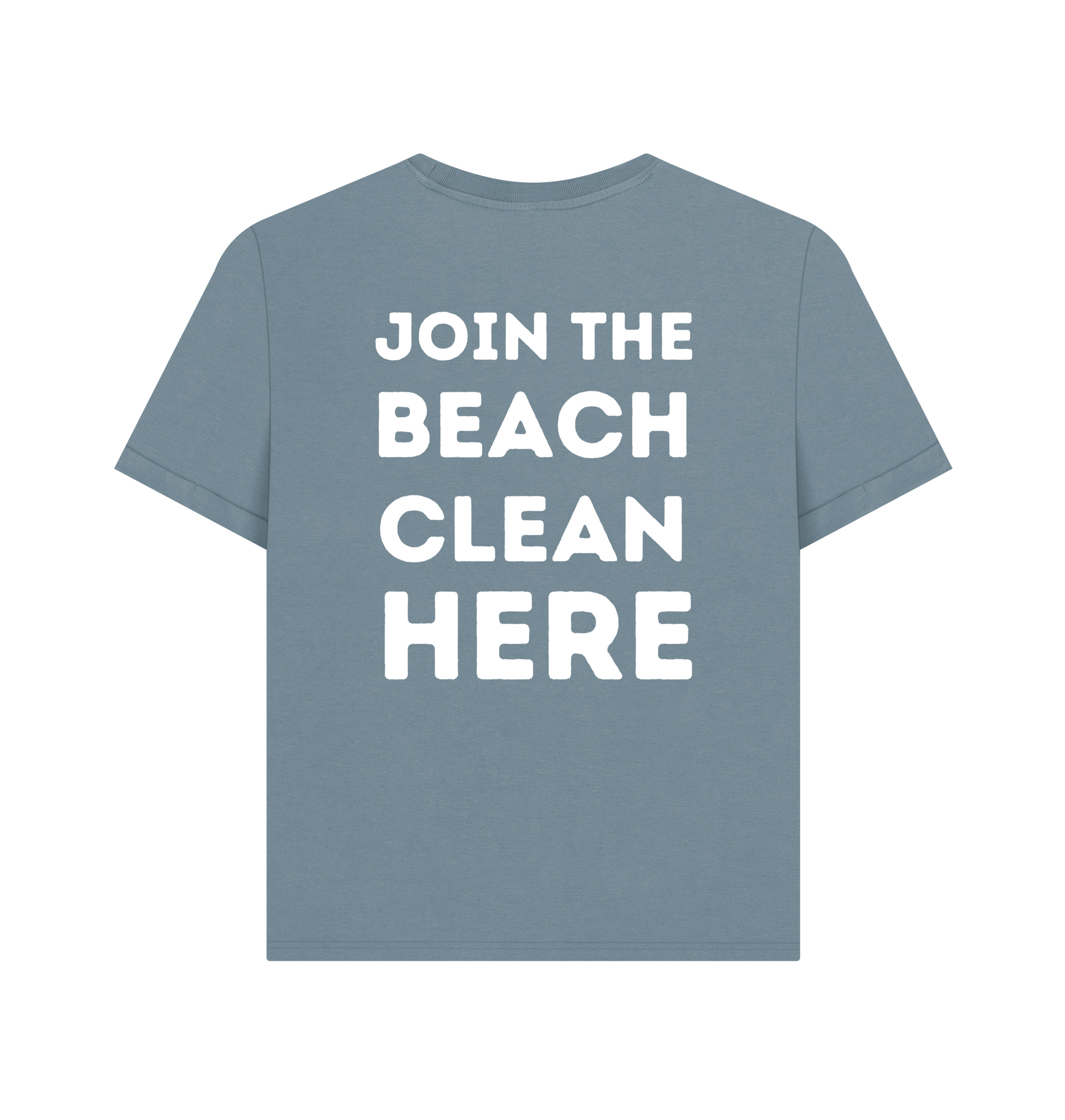 Stone Blue Printed T-shirt Back