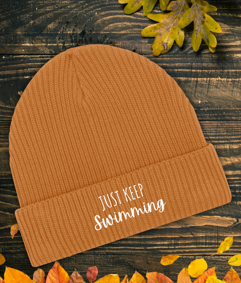 Just Keep Swimming Organic Beanie Arvor Life