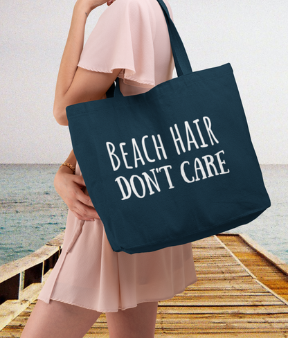 Beach Hair Don't Care Recycled Cotton Shopping Bag