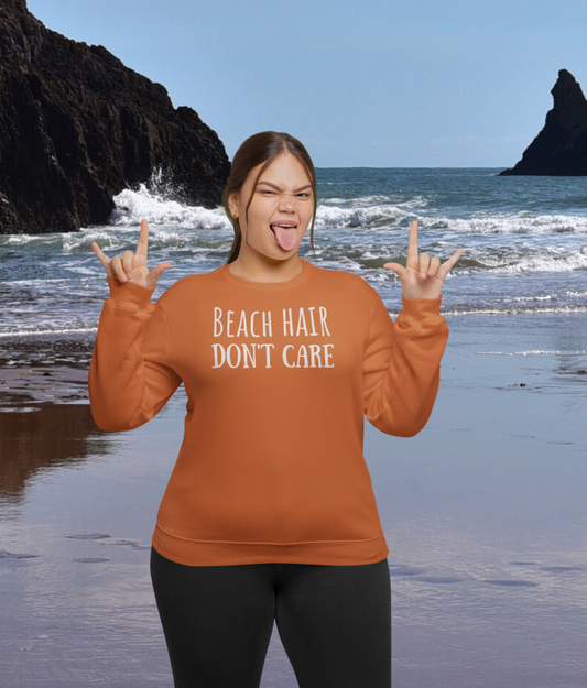 Beach Hair Don't Care Organic Cotton Sweatshirt