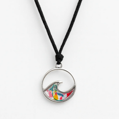 Sustainable Wave Necklace made from Beach Cleaned materials
