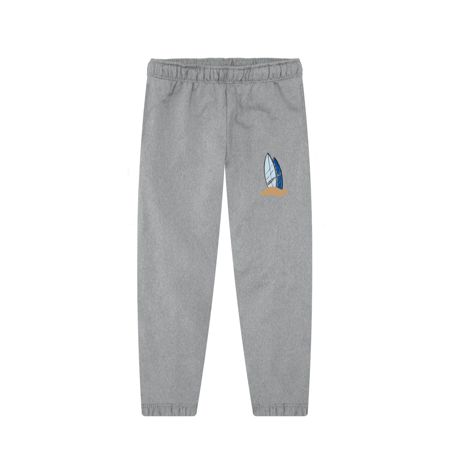 Comfortable men’s surf jogging bottoms ideal for beach walks, surf trips, and travel with surf board design