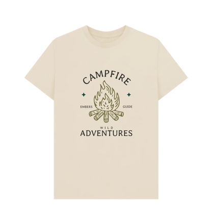 Oat Printed T-shirt Front Eco-friendly organic cotton men’s campfire graphic tee