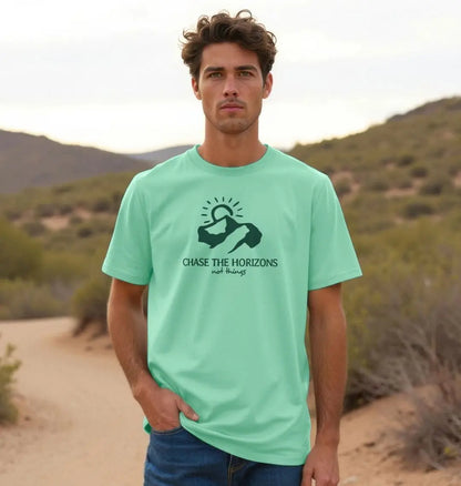 Motivational outdoor adventure shirt for men casual style