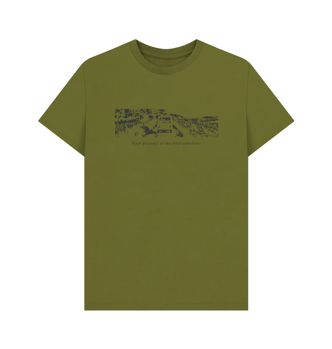 Campervan graphic t-shirt for men outdoor lifestyle clothing
