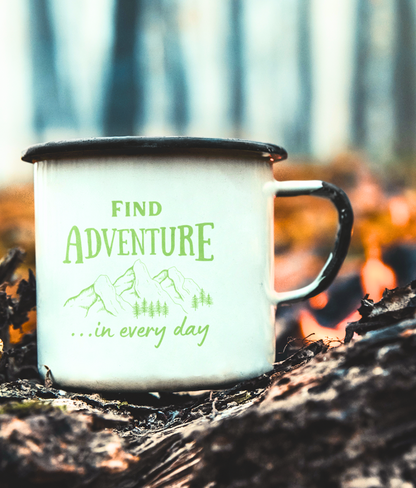 Find Adventure Enamel Mug