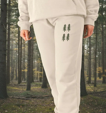 Forest Bathing design Organic cotton joggers for women who love forest bathing and reconnecting with nature