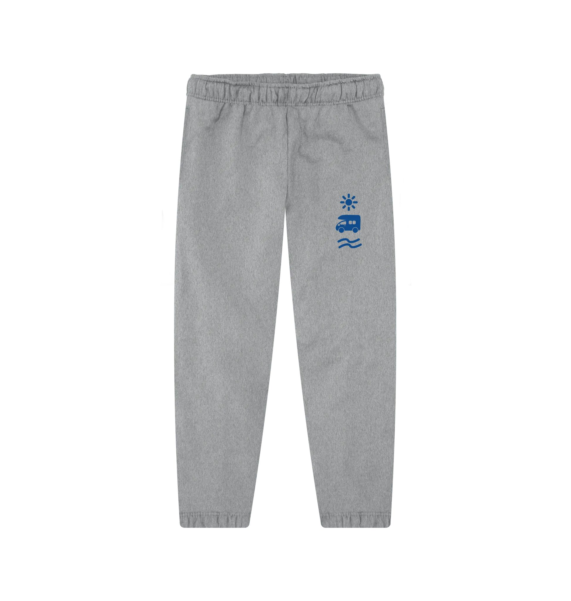 Men’s tapered joggers featuring surf and coastal designs for post-surf comfort and travel days with van life design