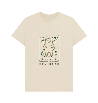 Oat Printed T-shirt Front Eco-friendly men’s bear graphic tee with organic cotton fabric
