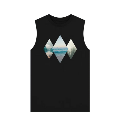 Adventure-inspired men’s vest top horizon’s design