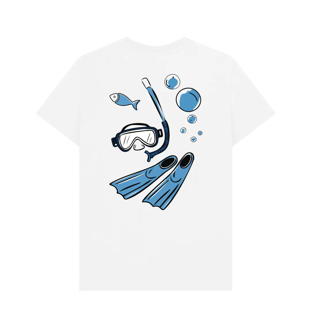Ocean adventure shirt men organic cotton snorkelling design