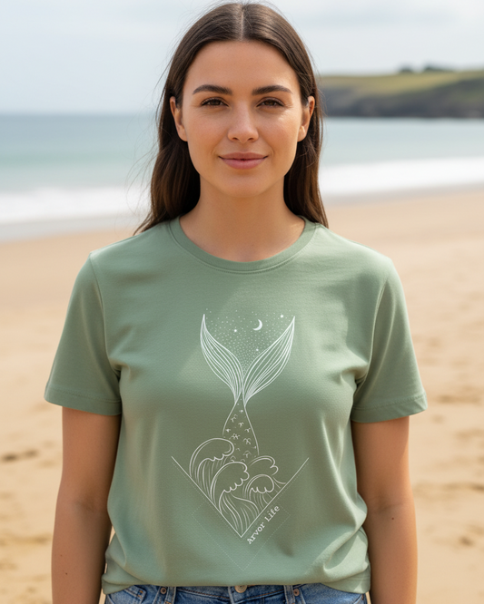 Merfolk Sage Printed T-shirt Front