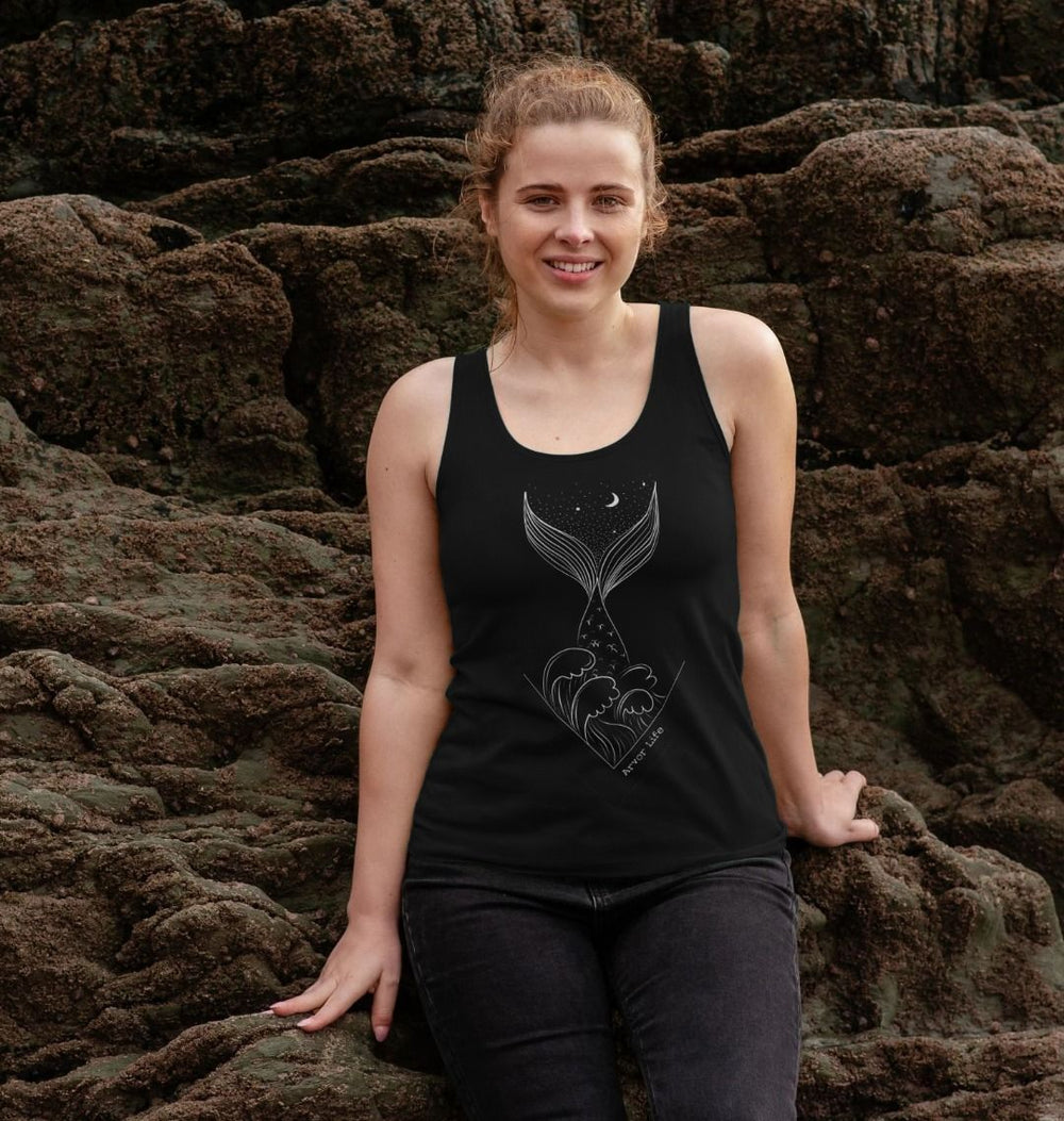 Merfolk women’s vest top with mermaid graphic