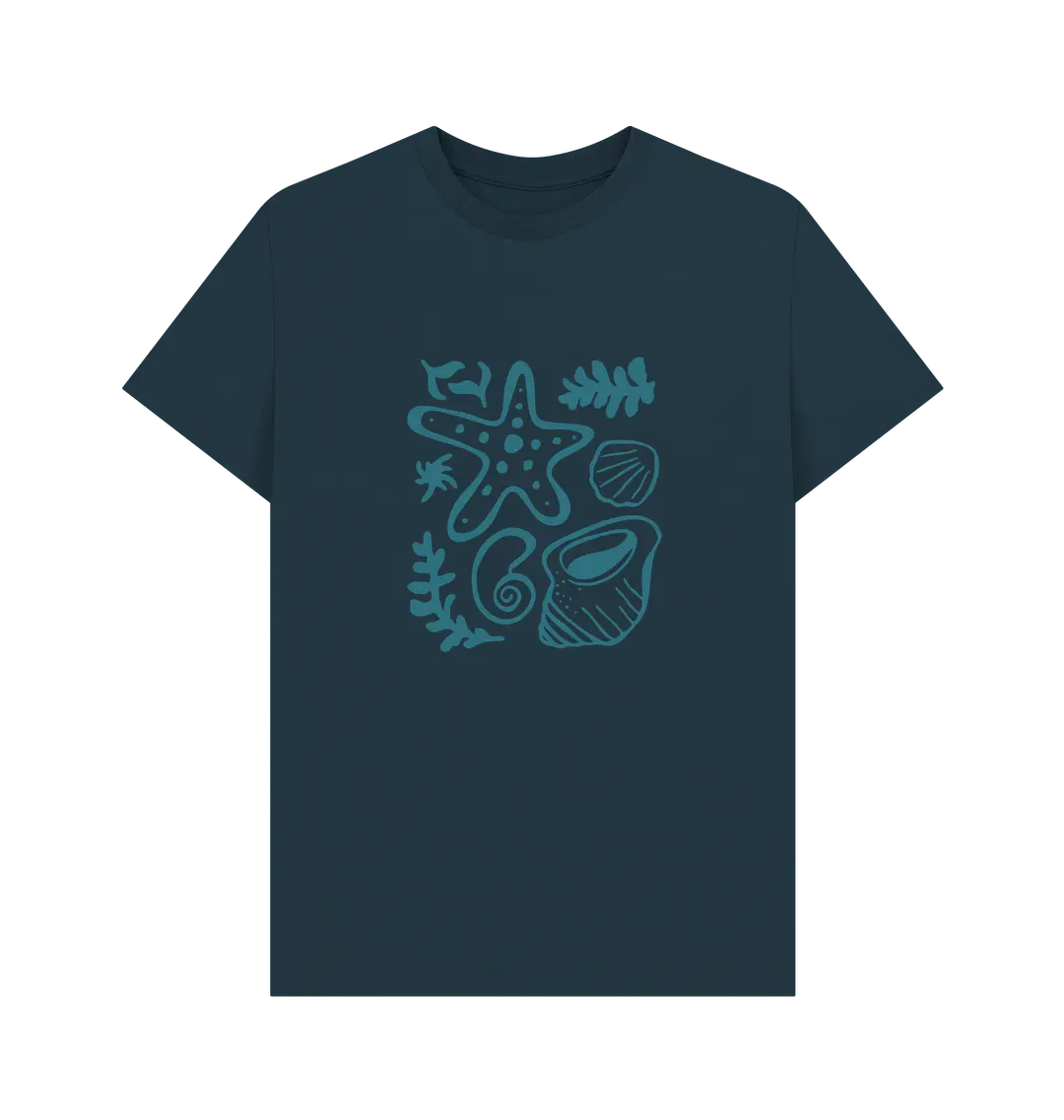 Organic cotton men’s ocean vibes shirt sustainable beachwear