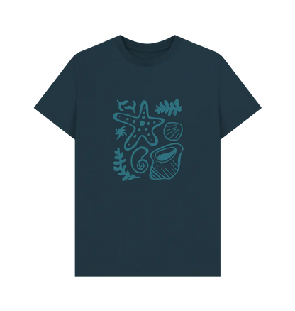 Organic cotton men’s ocean vibes shirt sustainable beachwear