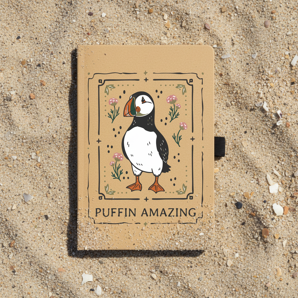 Puffin Amazing Notebook Kraft Printed Notebook Front