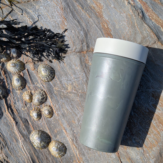 recycled ocean plastic Reusable Coffee Cup 12oz Waterhaul