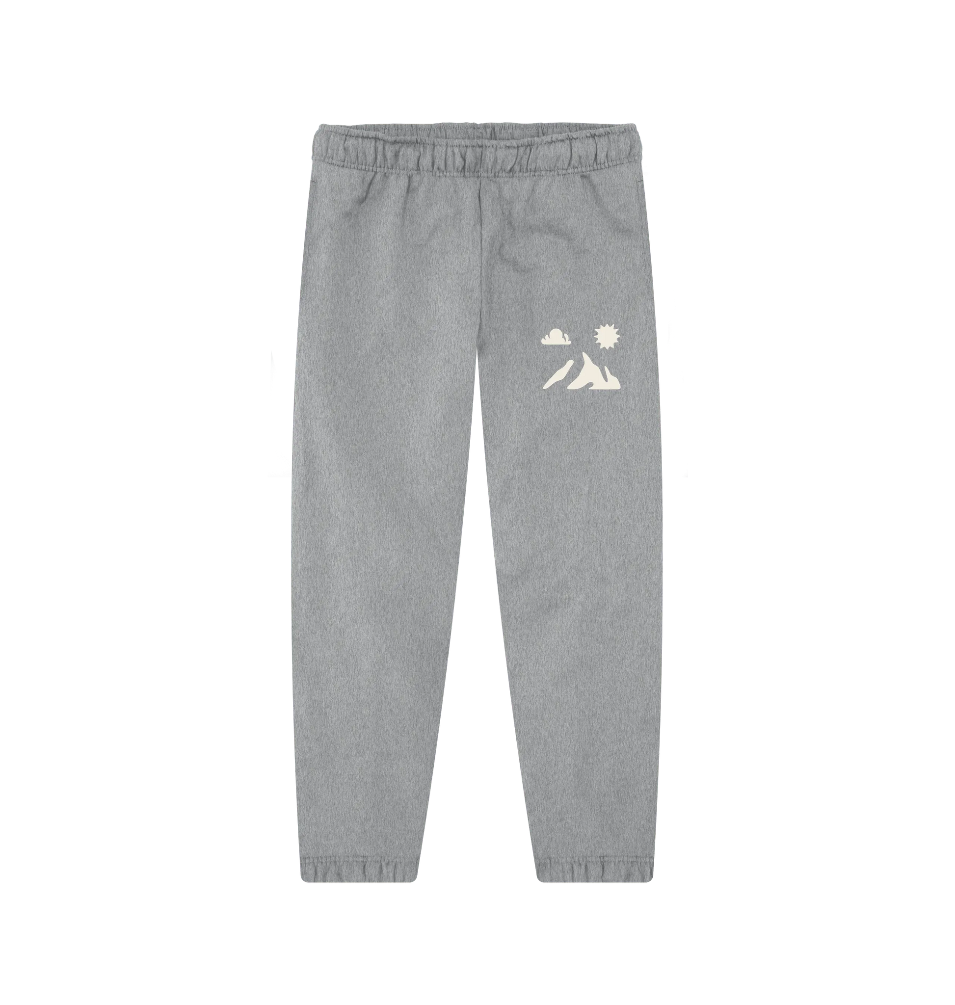 Tapered hiking joggers for men, warm fleece interior, built for outdoor exploration and summit descent with mountain design