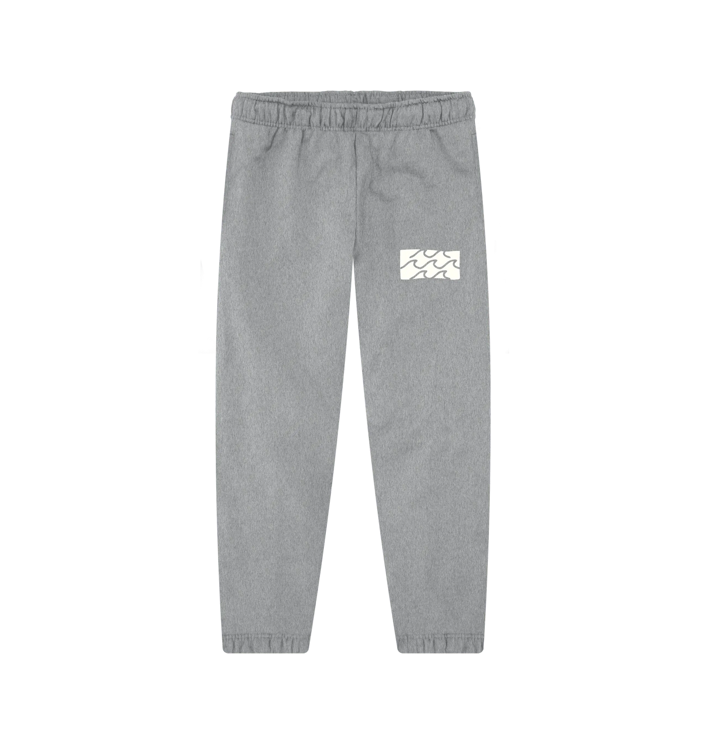 Organic cotton joggers for men who love the beach, surfing, and outdoor adventures with surfing waves design