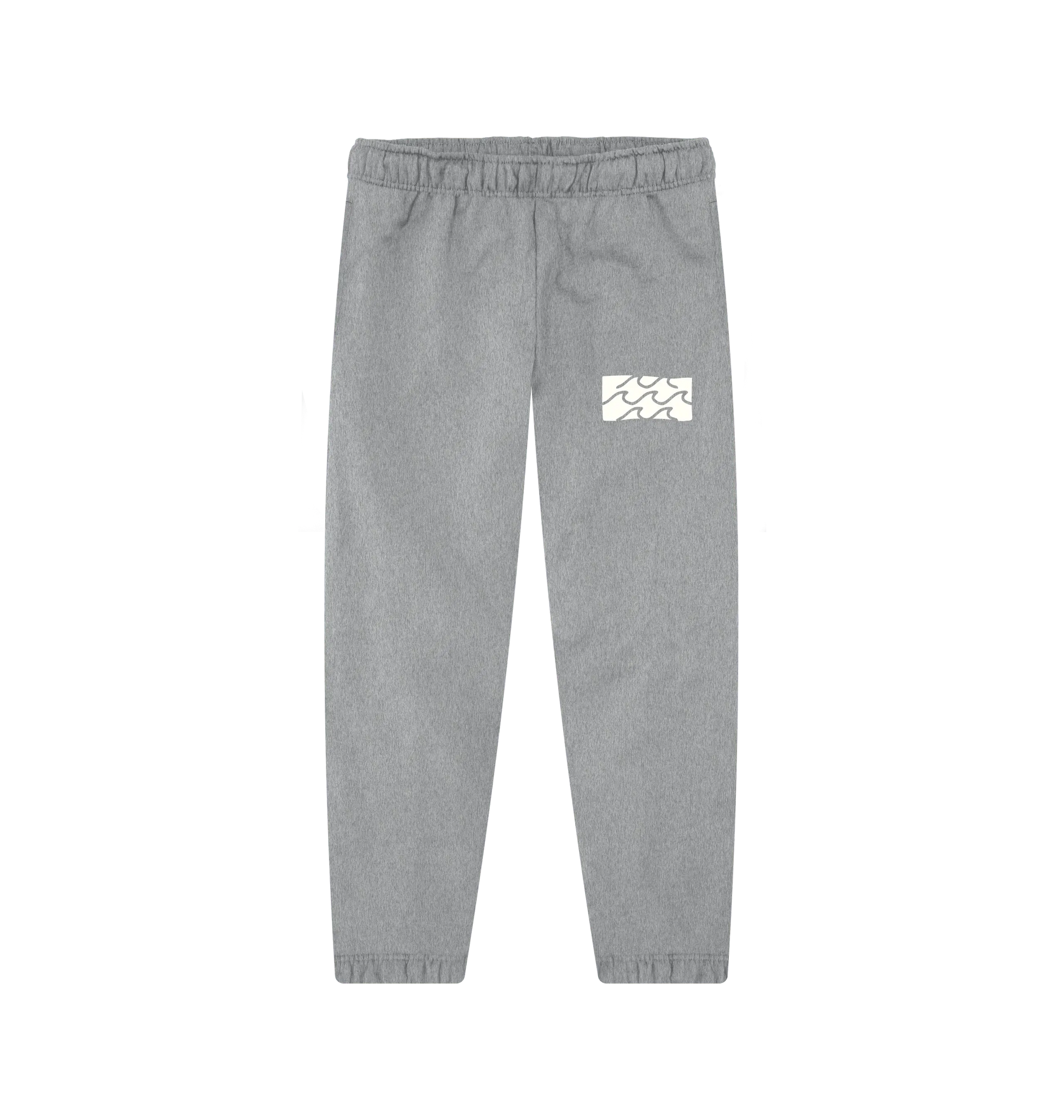 Organic cotton joggers for men who love the beach, surfing, and outdoor adventures with surfing waves design